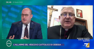 Guerra Russia-Ucraina, il vescovo cattolico di Odessa a La7: “Papa Francesco condanni il patriarca ortodosso che benedice Putin”