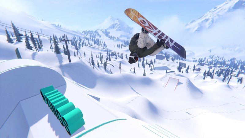 Shredders, uno screenshot nel pieno di un trick