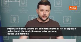 Guerra Russia-Ucraina, Zelensky: “Mosca mente quando dice che all’ospedale di Mariupol non c’erano persone. Morta anche una bambina”